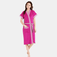 Women's Nighty with Robe  (Maroon)